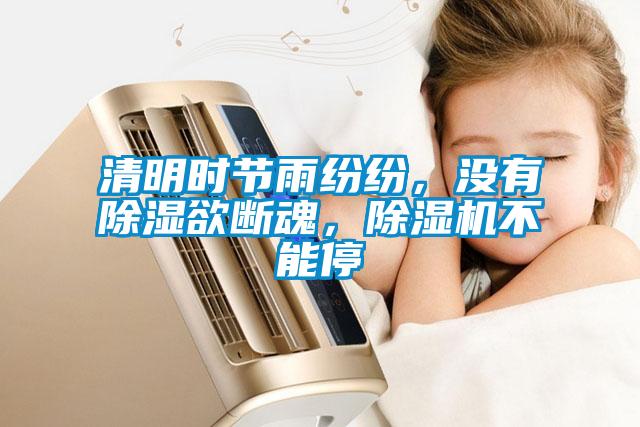 清明時(shí)節(jié)雨紛紛，沒有除濕欲斷魂，除濕機(jī)不能停