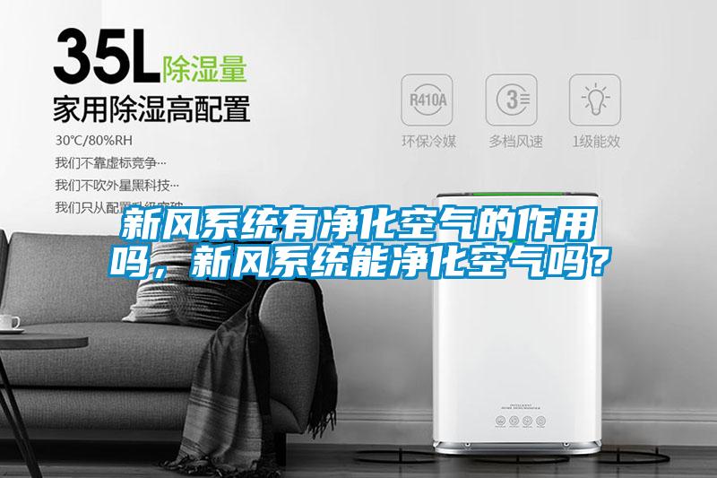 新風(fēng)系統(tǒng)有凈化空氣的作用嗎，新風(fēng)系統(tǒng)能凈化空氣嗎？