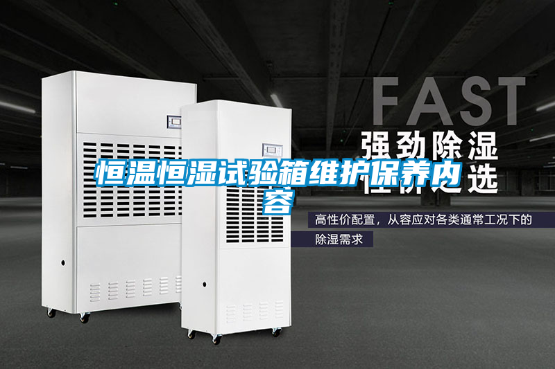恒溫恒濕試驗箱維護(hù)保養(yǎng)內(nèi)容
