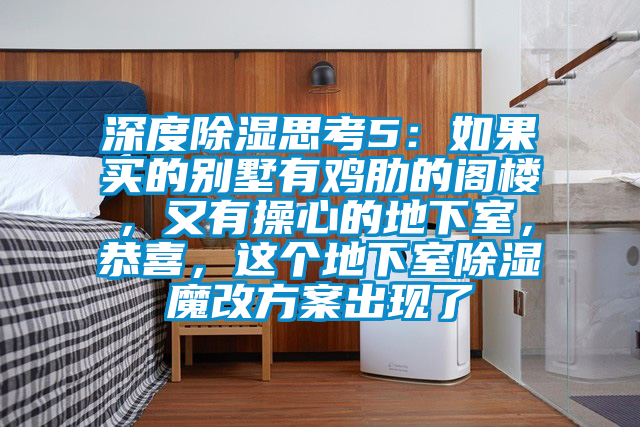 深度除濕思考5：如果買的別墅有雞肋的閣樓，又有操心的地下室，恭喜，這個地下室除濕魔改方案出現(xiàn)了