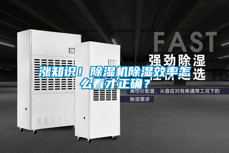 漲知識！除濕機(jī)除濕效率怎么看才正確？