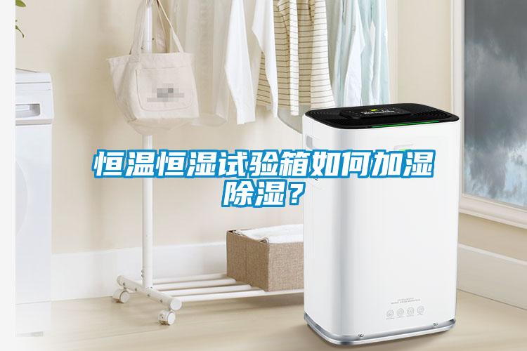 恒溫恒濕試驗箱如何加濕除濕？
