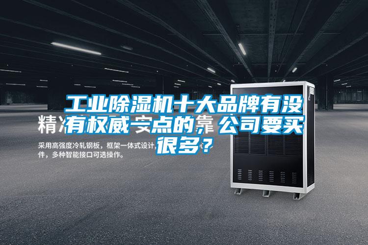 工業(yè)除濕機(jī)十大品牌有沒有權(quán)威一點的，公司要買很多？