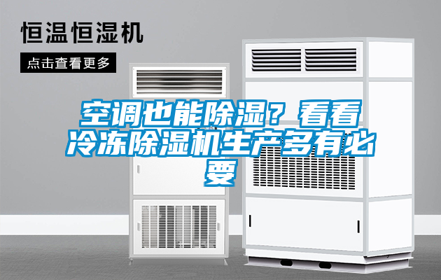 空調(diào)也能除濕？看看冷凍除濕機生產(chǎn)多有必要