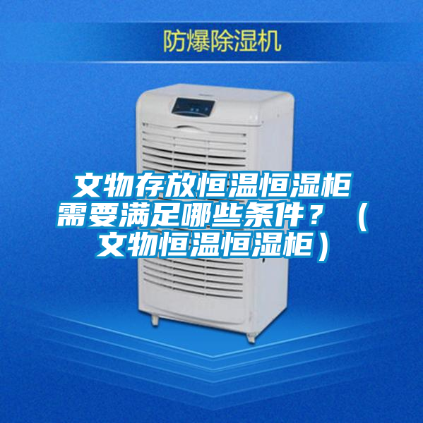 文物存放恒溫恒濕柜需要滿足哪些條件？（文物恒溫恒濕柜）