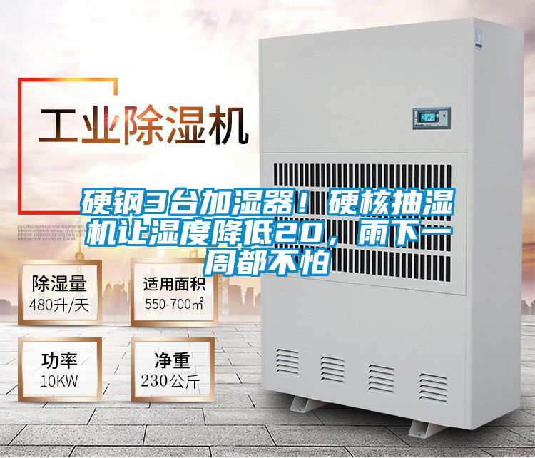 硬鋼3臺(tái)加濕器！硬核抽濕機(jī)讓濕度降低20，雨下一周都不怕