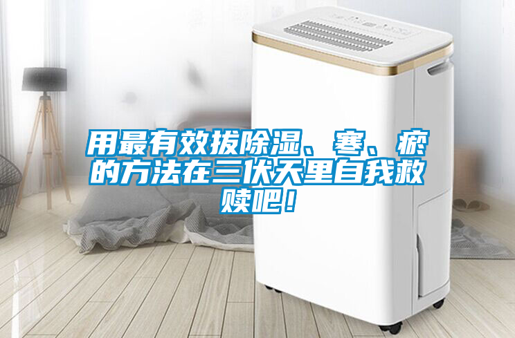 用最有效拔除濕、寒、瘀的方法在三伏天里自我救贖吧！