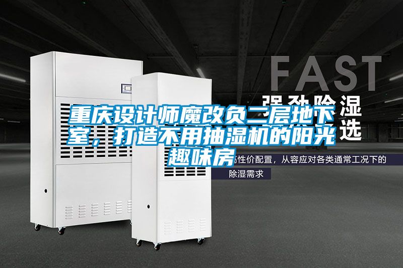 重慶設計師魔改負二層地下室，打造不用抽濕機的陽光趣味房