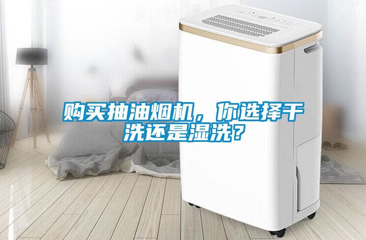 購買抽油煙機，你選擇干洗還是濕洗？