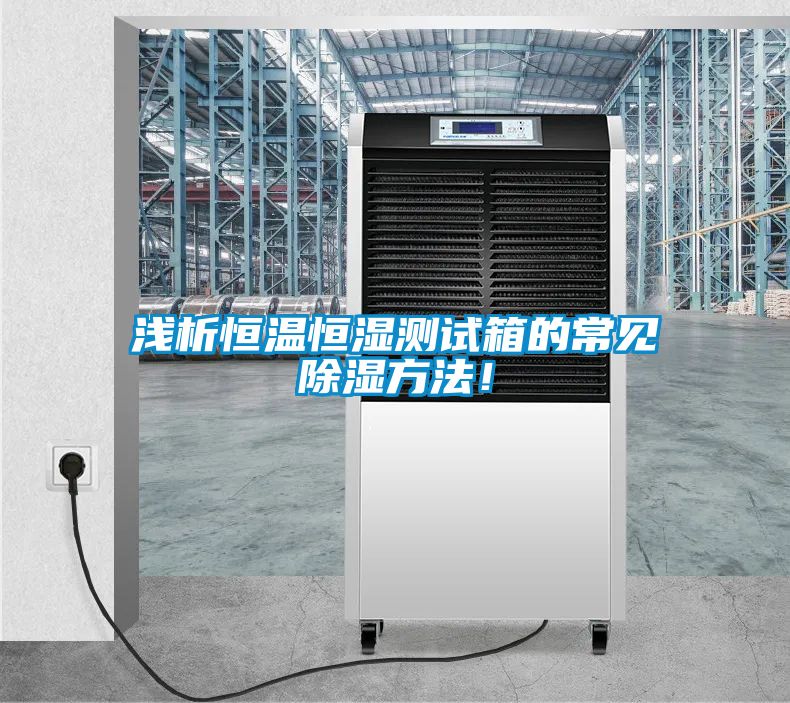 淺析恒溫恒濕測(cè)試箱的常見除濕方法！