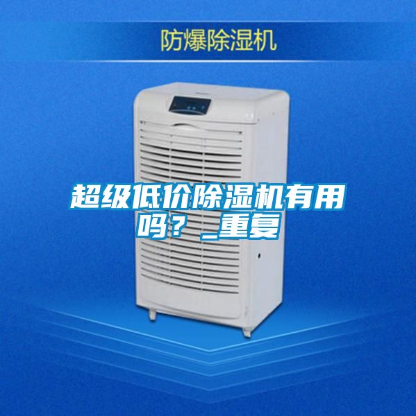 超級(jí)低價(jià)除濕機(jī)有用嗎？_重復(fù)
