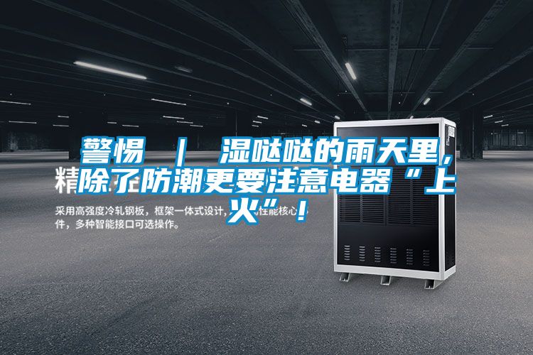 警惕 ｜ 濕噠噠的雨天里，除了防潮更要注意電器“上火”！