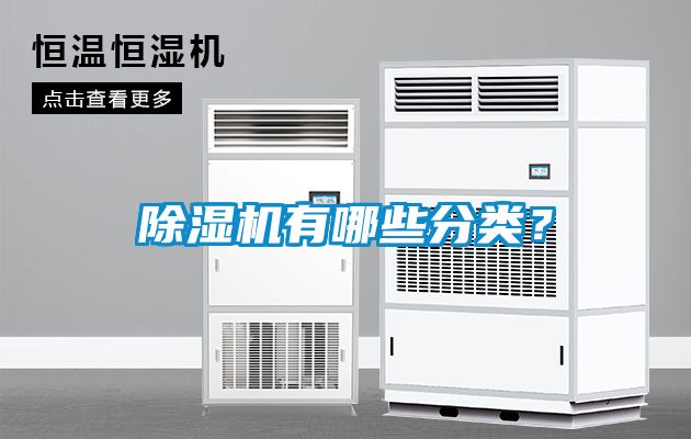 除濕機有哪些分類？
