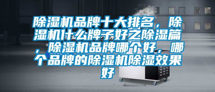 除濕機品牌十大排名，除濕機什么牌子好之除濕篇，除濕機品牌哪個好，哪個品牌的除濕機除濕效果好