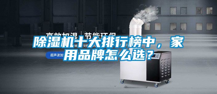 除濕機(jī)十大排行榜中，家用品牌怎么選？