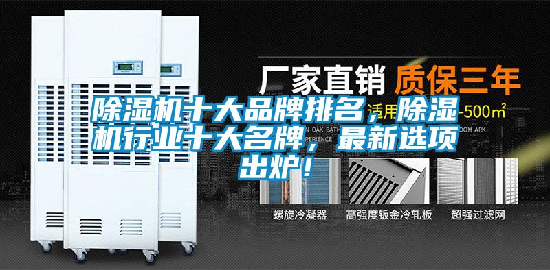 除濕機(jī)十大品牌排名，除濕機(jī)行業(yè)十大名牌，最新選項(xiàng)出爐！