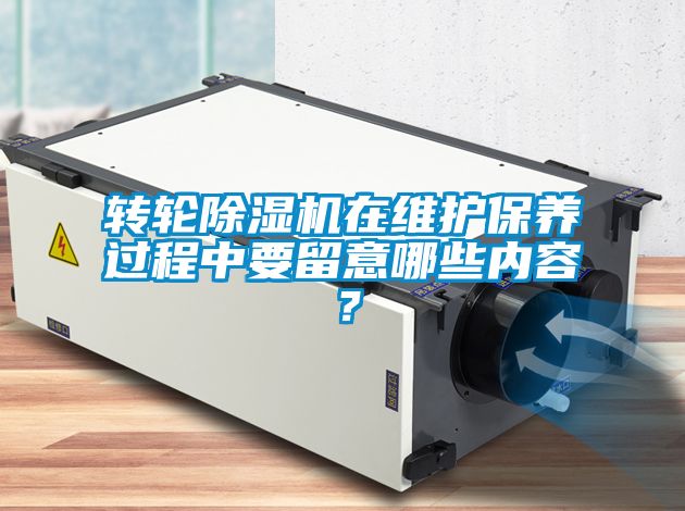 轉(zhuǎn)輪除濕機(jī)在維護(hù)保養(yǎng)過(guò)程中要留意哪些內(nèi)容？