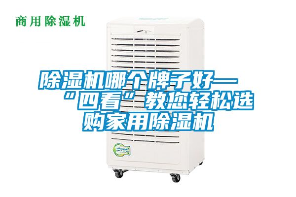 除濕機(jī)哪個牌子好—“四看”教您輕松選購家用除濕機(jī)