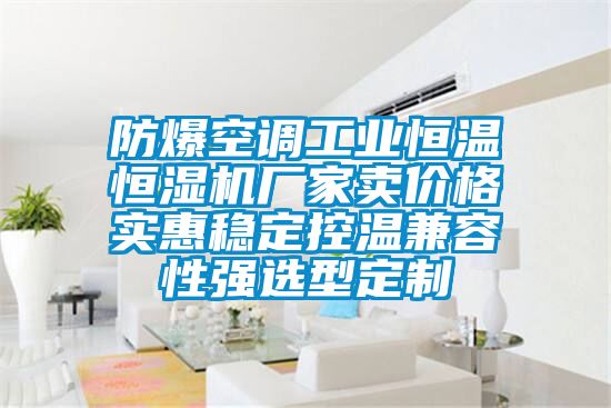 防爆空調工業(yè)恒溫恒濕機廠家賣價格實惠穩(wěn)定控溫兼容性強選型定制