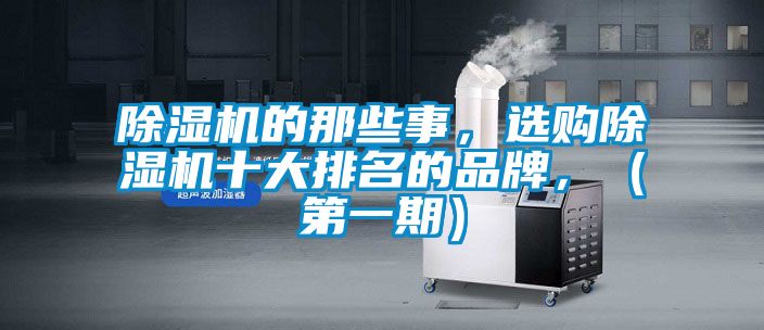 除濕機(jī)的那些事，選購(gòu)除濕機(jī)十大排名的品牌，（第一期）