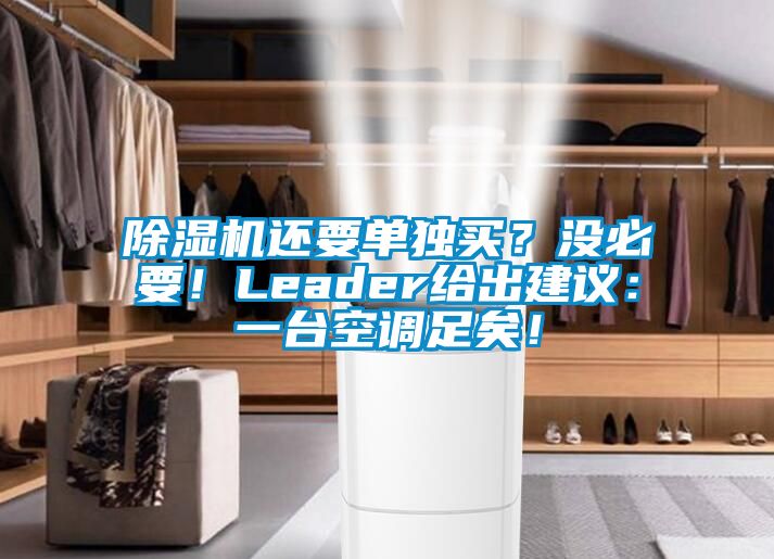 除濕機還要單獨買？沒必要！Leader給出建議：一臺空調足矣！