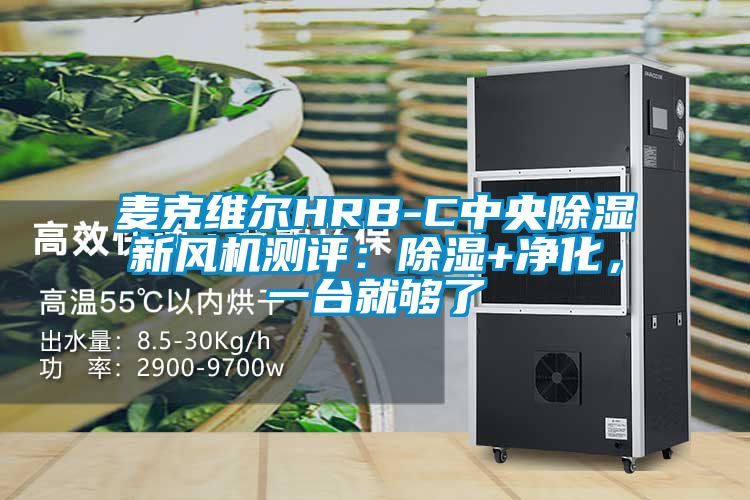 麥克維爾HRB-C中央除濕新風(fēng)機(jī)測評：除濕+凈化，一臺就夠了